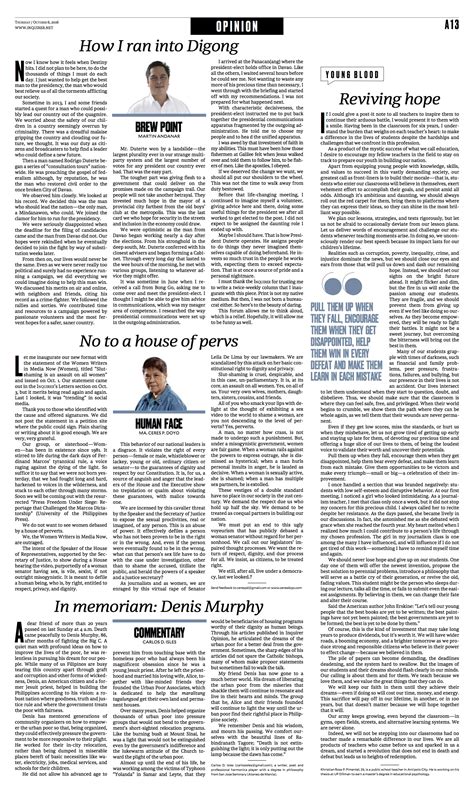 philippine daily inquirer opinion|Columns Archives .